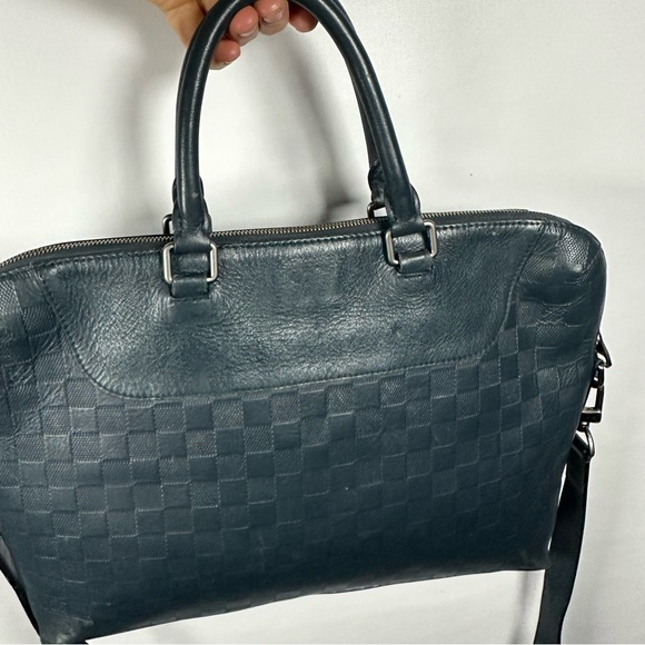 Louis Vuitton Leather Damier Infini Porte-Documents Jour Briefcase Cosmos - Picture 4 of 14